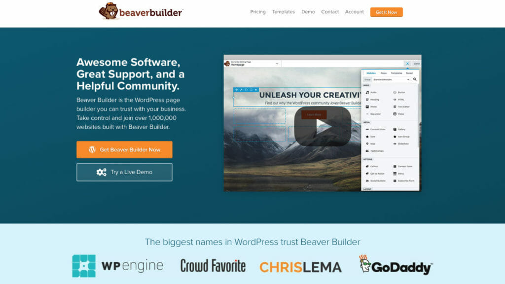 Beaver Builder For WordPress Visual Editing
