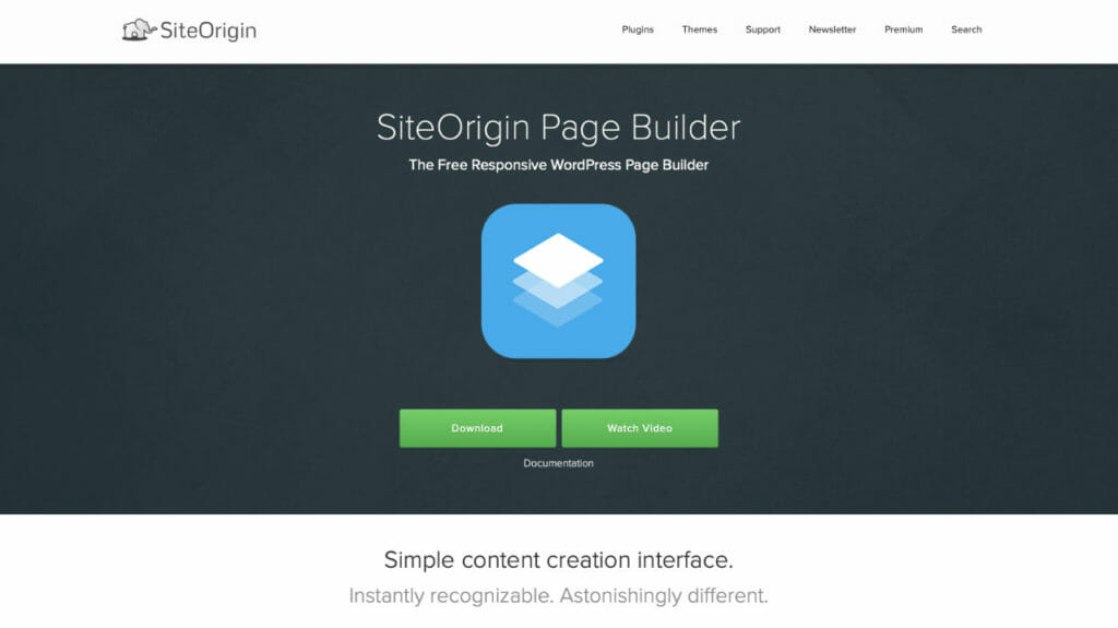 Site Origin Page Builder For WordPress