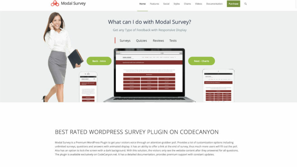 Modal Survey WordPress Plugin