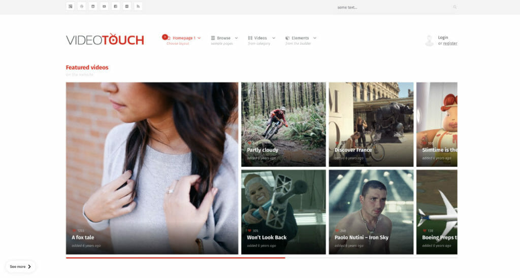 VideoTouch WordPress Theme For Video Content