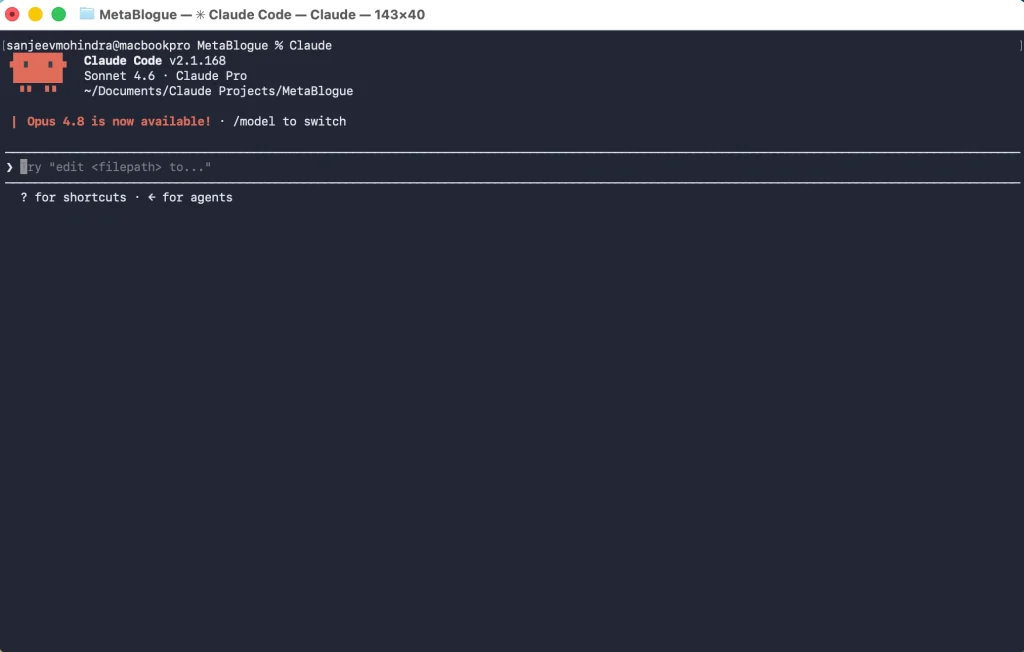 Getting Started with Claude Code: A Practical Setup Guide 3 Claude Code being used in Terminal Window on Mac
