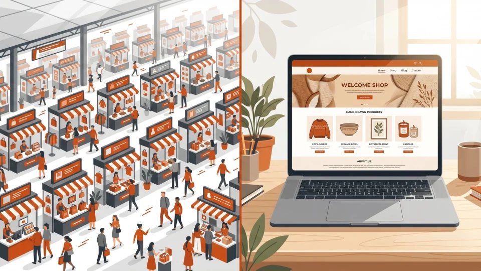 Marketplace vs Own Online Store: Where Should a Creator Sell First?
