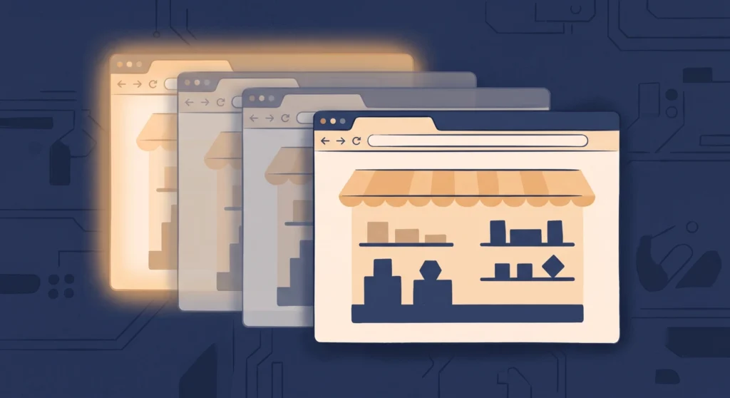 Migrate WordPress From Bitnami LAMP Stack Without Losing Your Settings 7 Browser windows illustrating SNI fallback serving the wrong website after a server migration