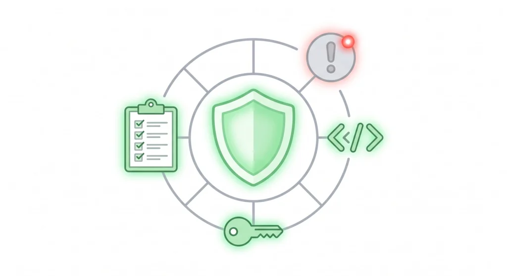 How to Set Up MCP Servers for Your AI Workflow 5 MCP server security checklist with shield, key, and open-source icons