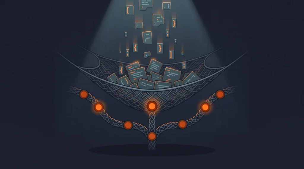 Git safety net catching falling code blocks after AI coding rules are set