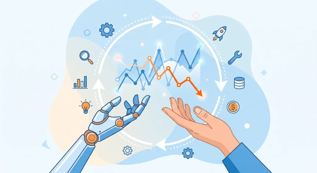 AI agent analysing Google Analytics traffic data in an agentic workflow loop