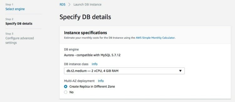 Amazon Aurora Instance Type