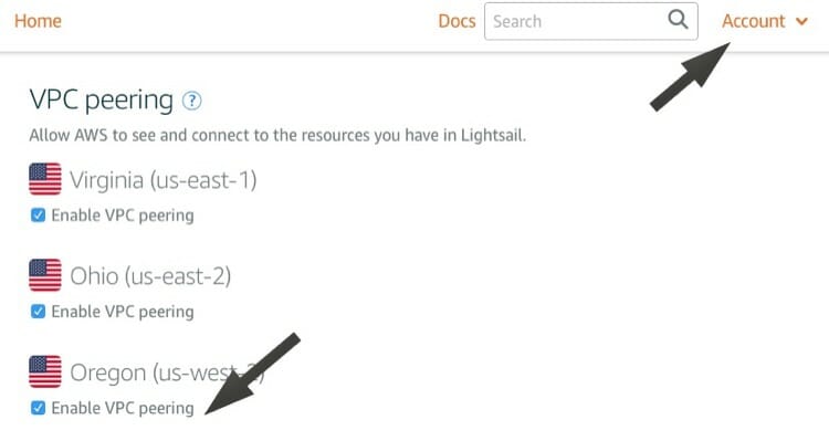 Enable VPC Peering To Enable Other AWS Services