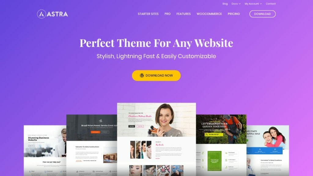 WordPress Theme For Page Builders