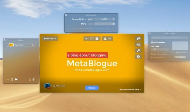 Ecamm Live – Best Social Media Live Streaming Software For Mac