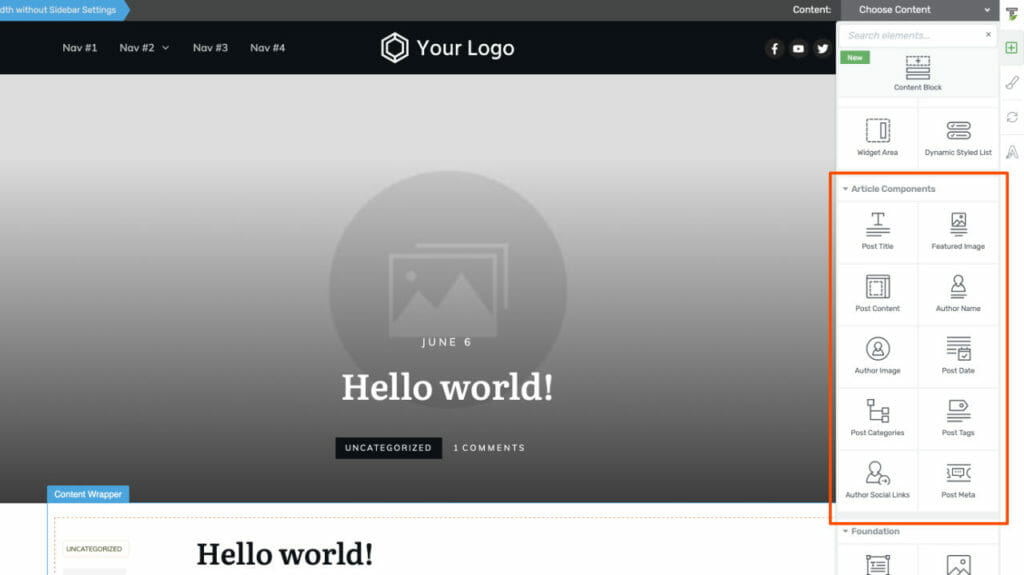 Smart Post Specific Elements To Define Blog Post Layout