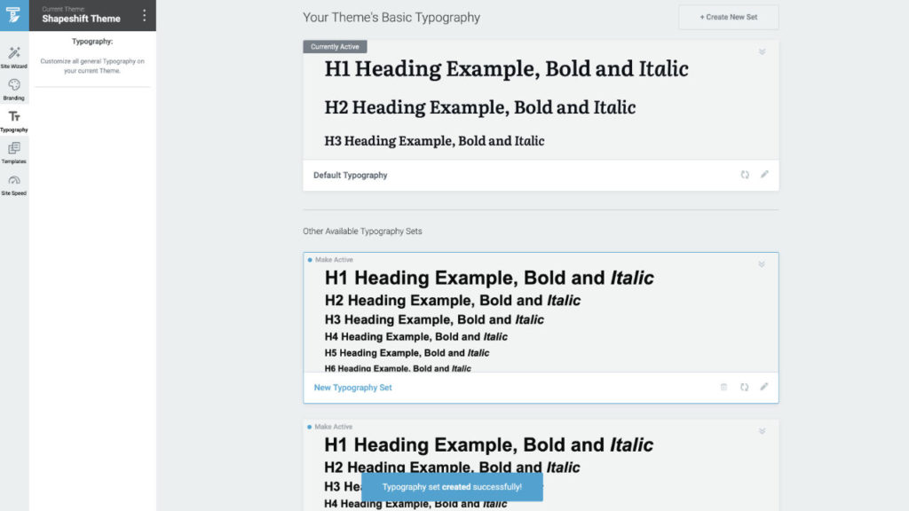 Typography Set Creation In Thrive Theme Builder
