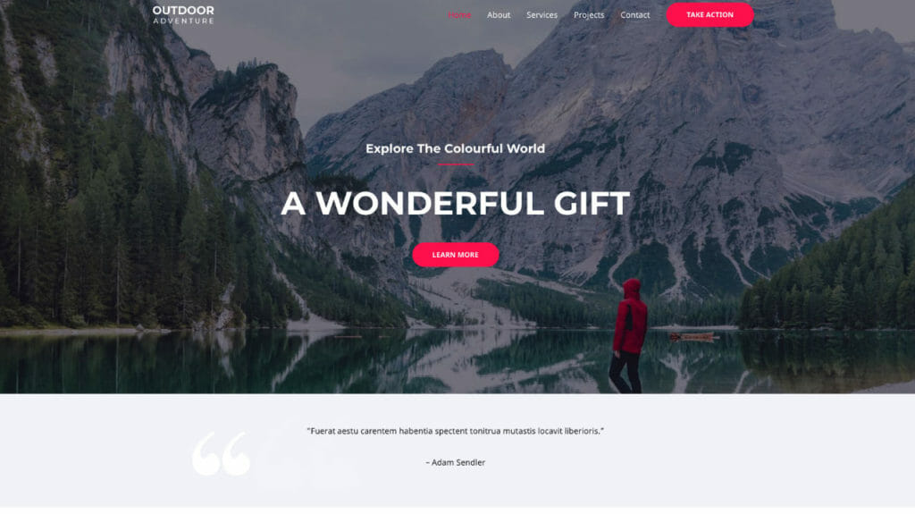 Astra Outdoor Adventure Layout For WordPress Blog