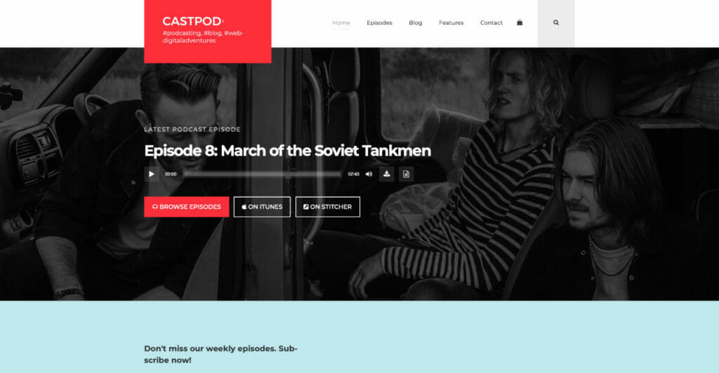 CastPod WordPress Theme For Podcasters