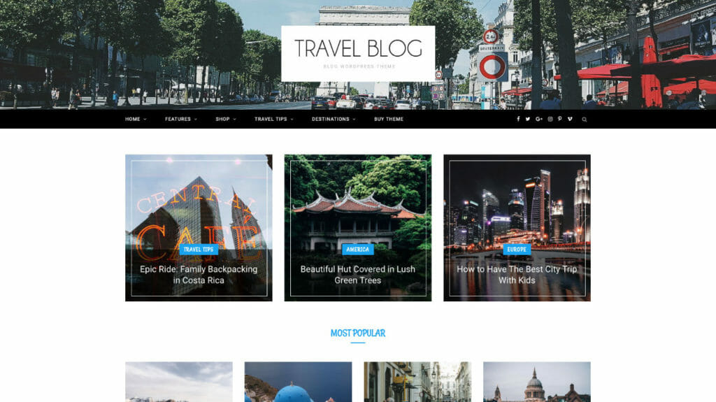 CheerUP WordPress Theme For Travel Blogs