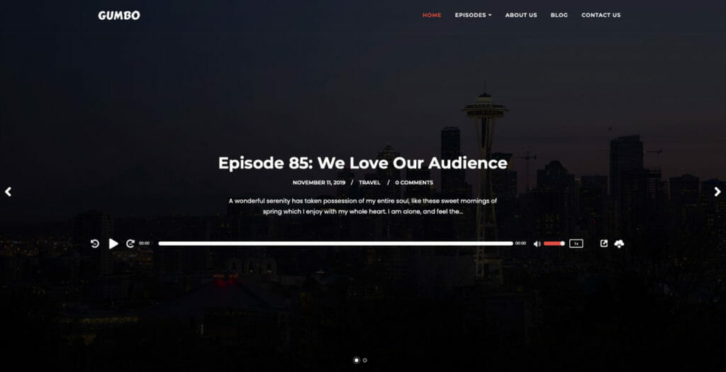 Gumbo WordPress Theme