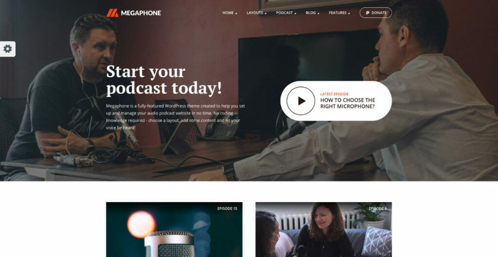 Megaphone WordPress Theme For Visual Creators