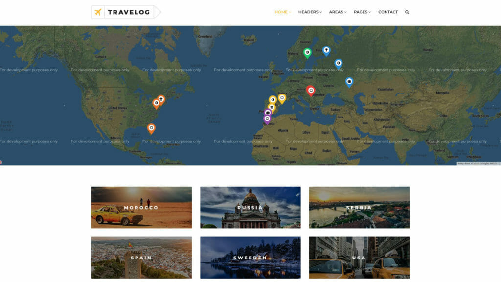 Travelog Theme From ThemeForest