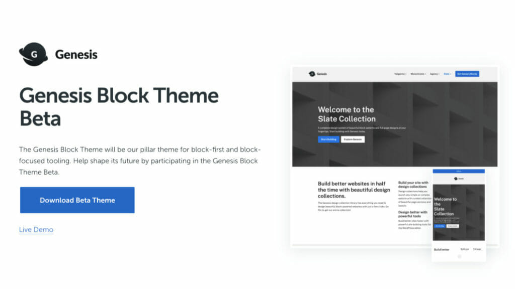 Genesis Block Theme BETA Testing