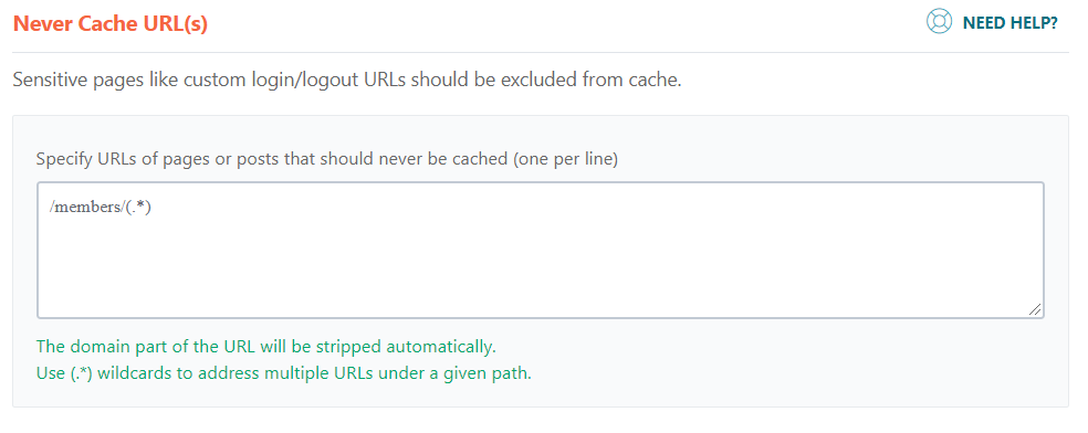 Selective Approach in Excluding the Cache